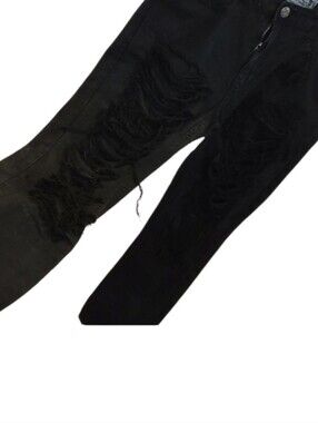 L.A.B Destroyed Ripped Raw Denim Jeans
